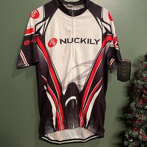 Mens NWOT nuckily biking jersey lrg
